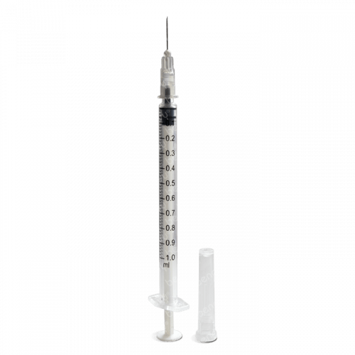 Benovy шприц 1 мл, 3-х комп., игла 0,4x12 мм  (27Gx1 1/2") инсулиново-туберкулиноluer slip 180 шт/уп