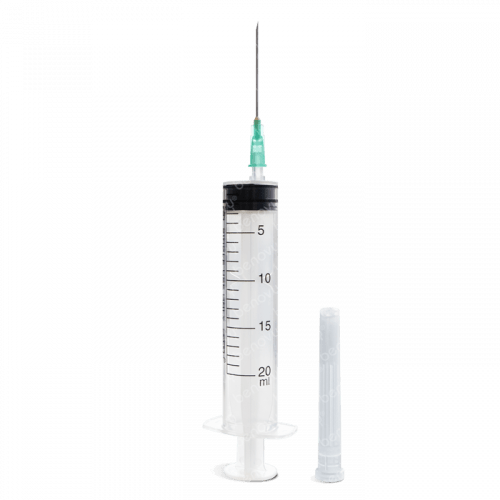 Benovy шприц 20 мл, 3-х комп., игла 0,8x38 мм  (21Gx1 1/2") luer slip 36 шт/уп